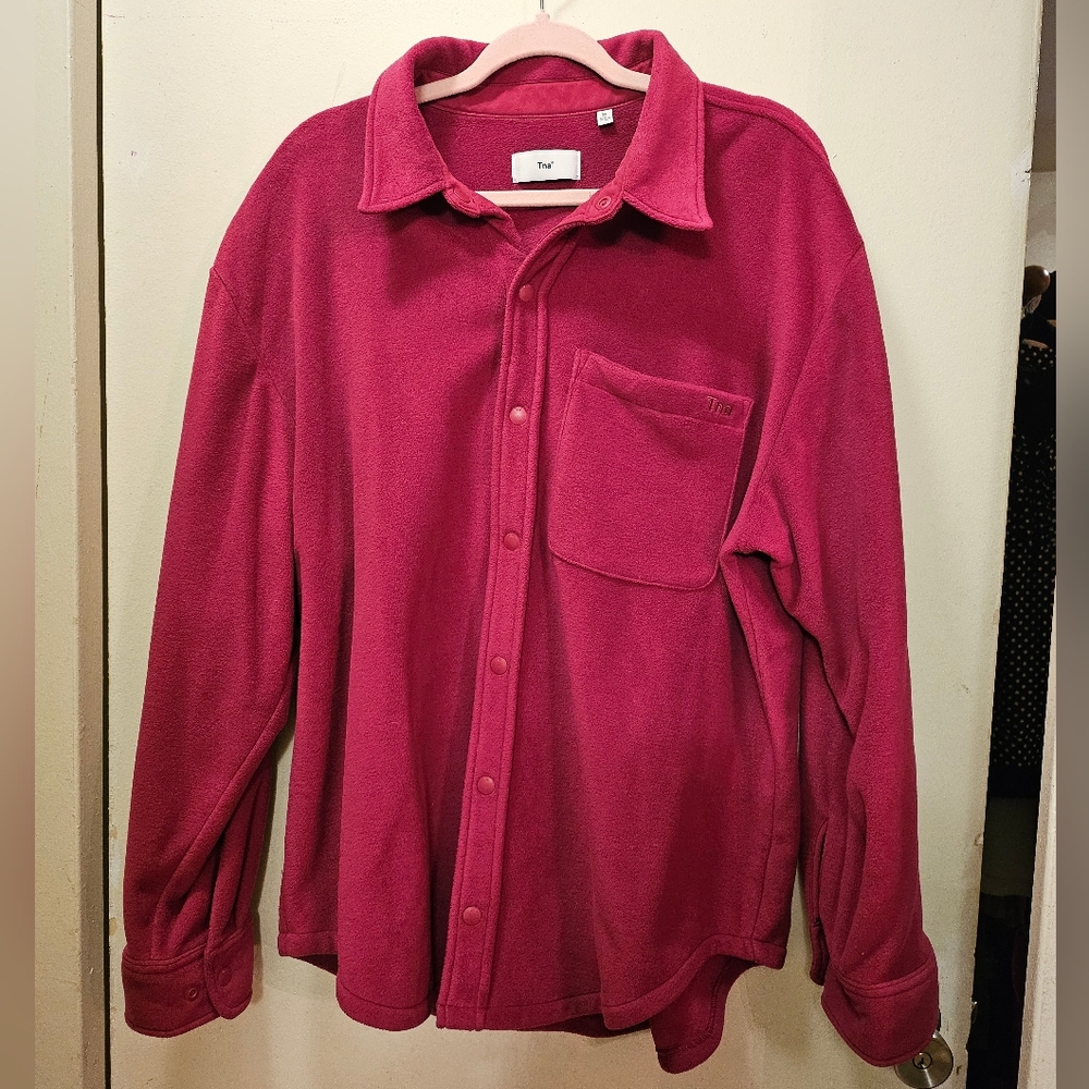 TNA Polar Fleece Button Up Shirt
